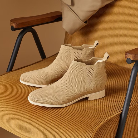 Vivaia Ryan Square-Toe Slip-On Chelsea Boots water resistant 39 8-8.5 - Picture 1 of 16